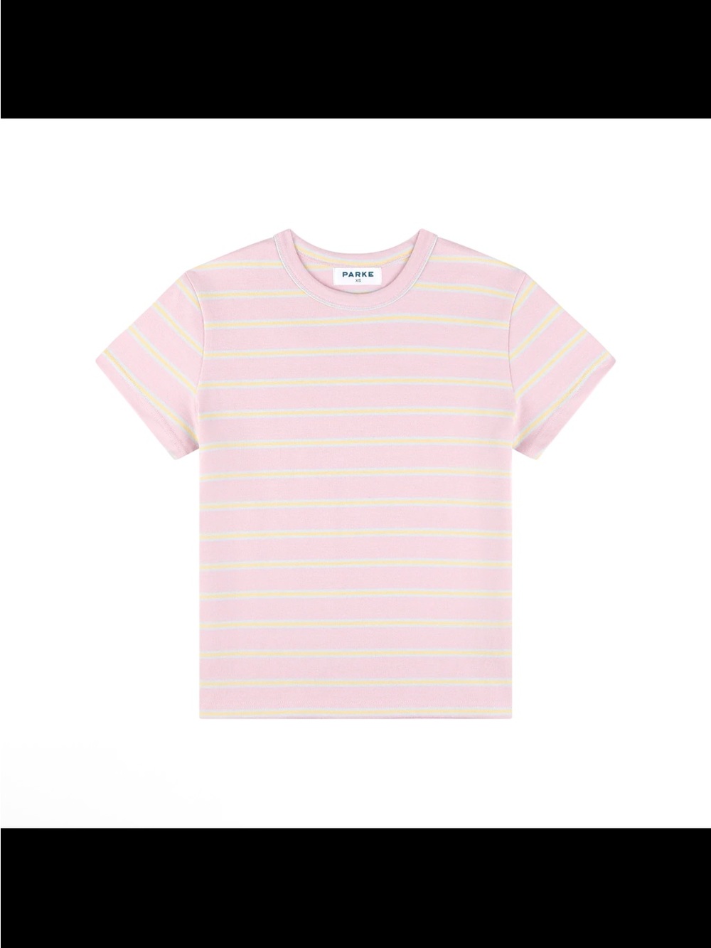 Parke Sprinkle Stripe Short-Sleeve Tee Size XS